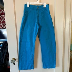 Big Bud Work Pants Hawaiian Blue (Turquoise). XS. Used.